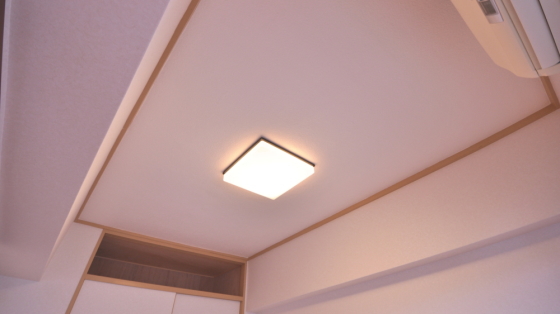 リフォーム後の居間の天井